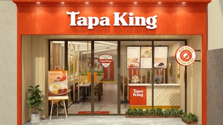 3D visualization of a new Tapa King store facade designed by Bluethumb