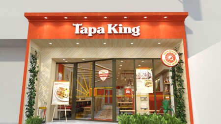 Tapa King store front in low angle, 3D visualization designed by Bluethumb